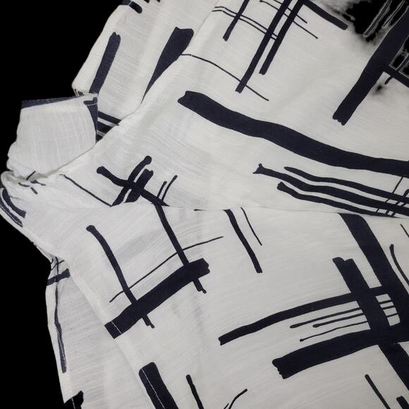 Latiste by Amy Shorts Blue White High Waist Layered Flounce Tap Pant Size Small - Picture 7 of 14